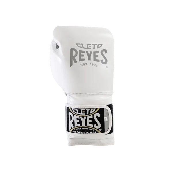 CLETO REYES TRAINING GLOVES EST WHITE/SILVER 14 OZ LEFT SIDE