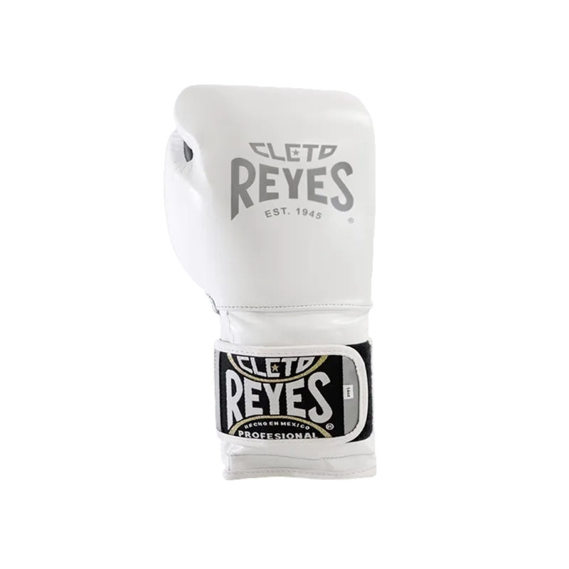 CLETO REYES TRAINING GLOVES EST WHITE/SILVER 14 OZ LEFT SIDE
