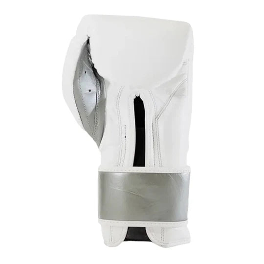 CLETO REYES TRAINING GLOVES EST WHITE/SILVER 14 OZ BACK SIDE
