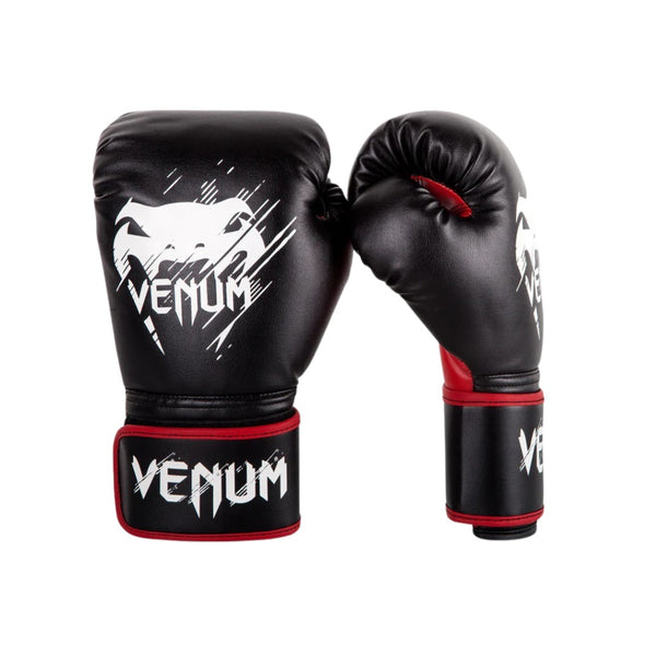 CONTENDER KIDS BOXING GLOVES BLACK/RED FRONT SIDE