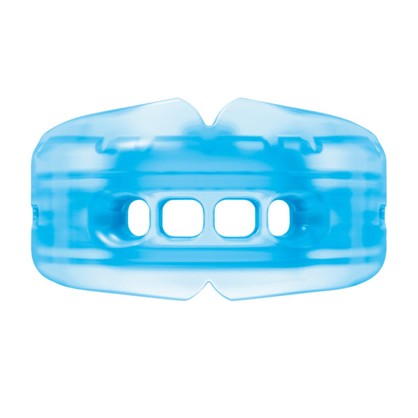 DOUBLE BRACES MOUTHGUARD BLUE FRONT SIDE