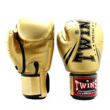 FBGVDM3 FANCY BOXING GLOVES GOLD FRONT SIDE