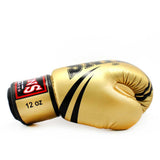 FBGVDM3 FANCY BOXING GLOVES GOLD RIGHT SIDE