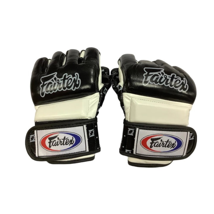 FGV17 SUPER SPARRING MMA GLOVES BLACK WHITE RIGHT SIDE