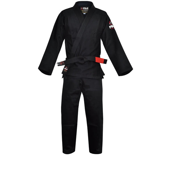 FUJI ALL AROUND BJJ GI BLACK FRONT SIDE