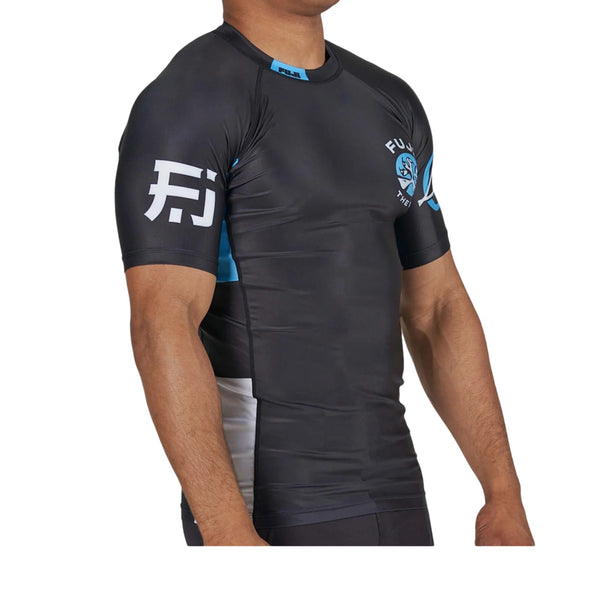 FUJI BUSHIDO THE WAY FLEX LITE RASHGUARD BLACK RIGHT SIDE