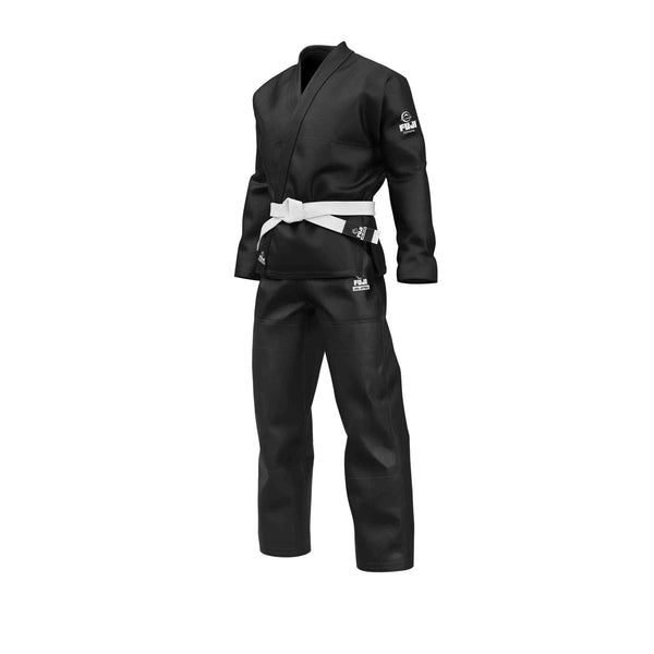 FUJI STARTER ADULT BJJ GI BLACK LEFT SIDE