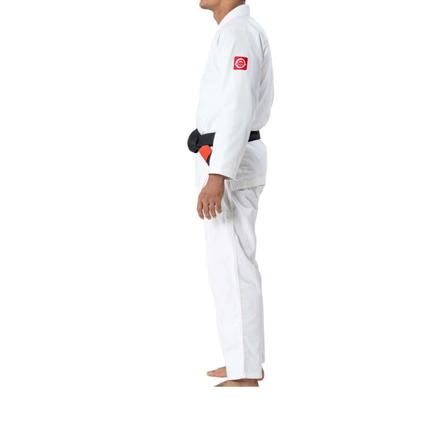 FUJI ULTRA LITE 300 BJJ GI WHITE LEFT SIDE