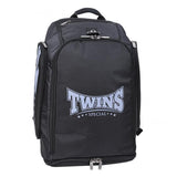 GYM BAG BLACK FRONT SIDE