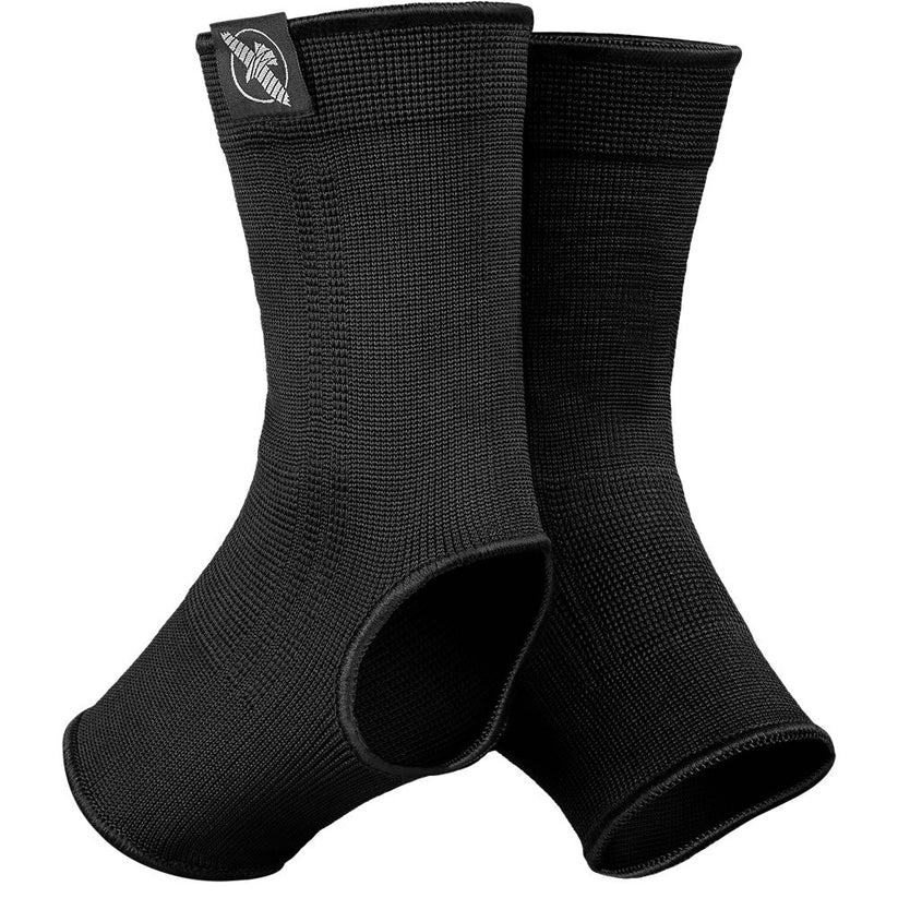 HAYABUSA ANKLE SUPPORTS BLACK FRONT SIDE