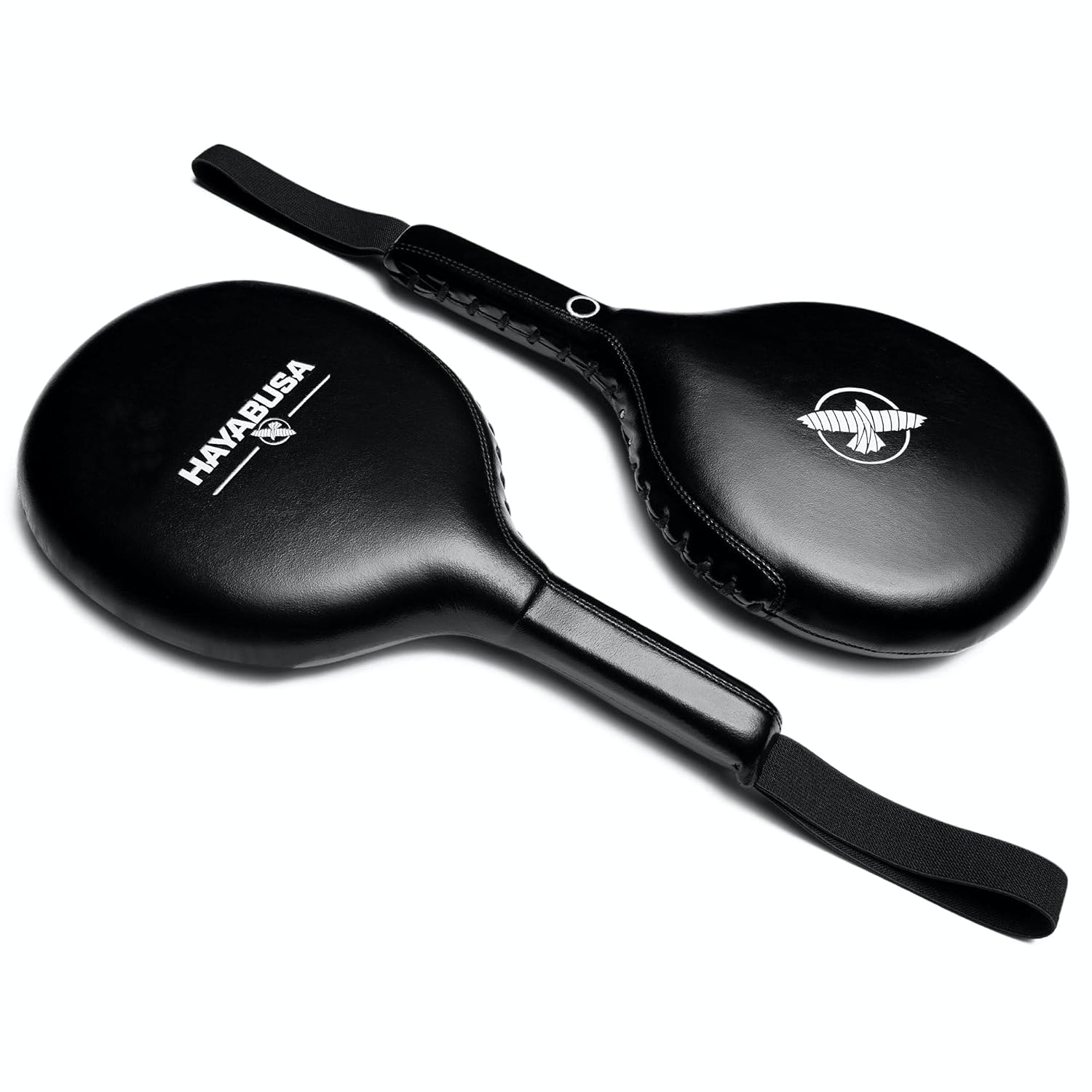 HAYABUSA BOXING TARGET PADDLES BLACK FRONT SIDE