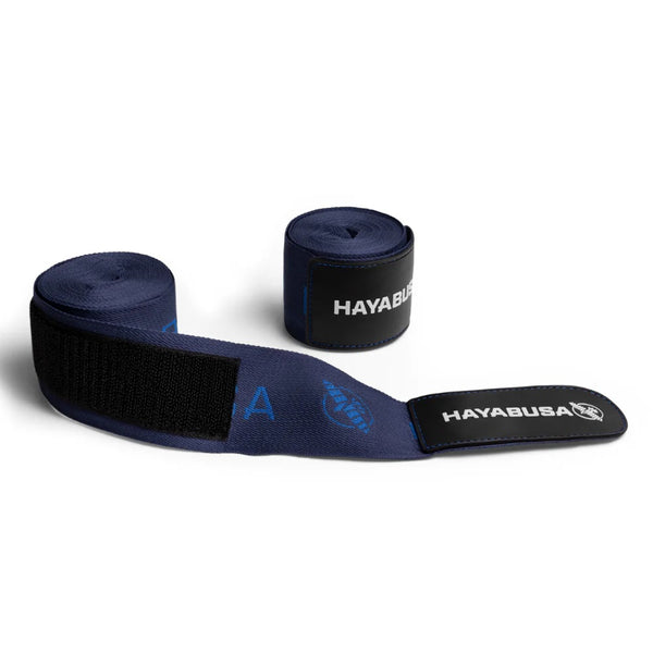 HAYABUSA DELUXE HAND WRAPS BLUE LEFT SIDE