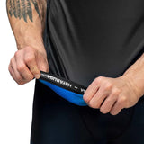 HAYABUSA GEO SHORT SLEEVE RASH GUARD BLUE LEFT SIDE