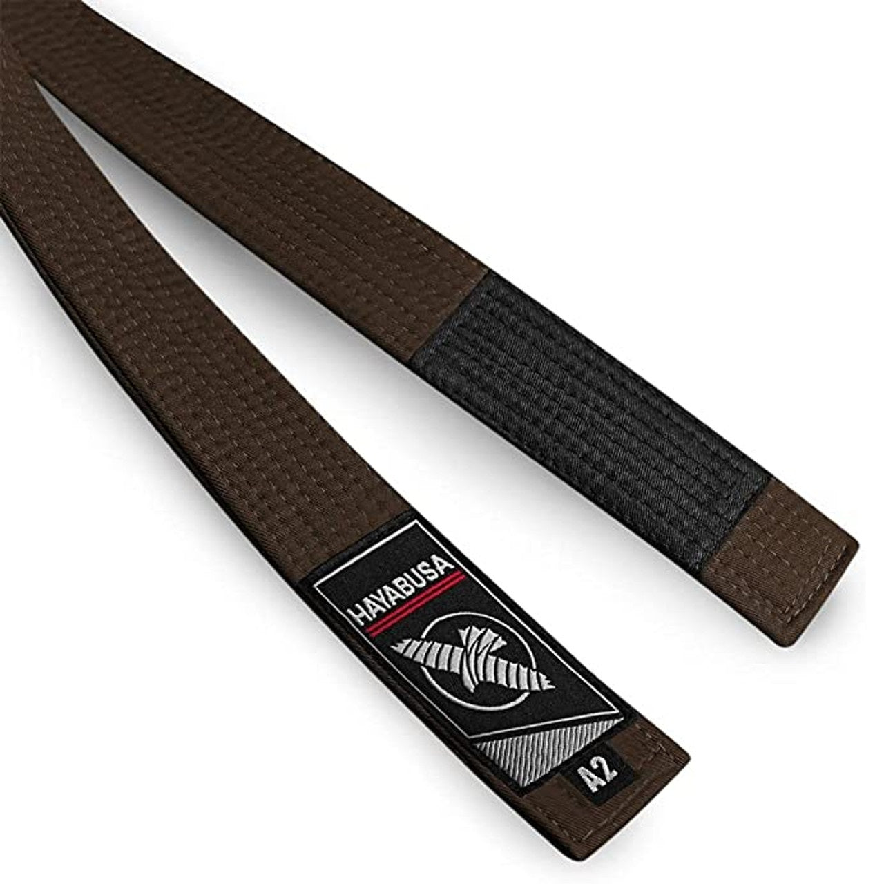 HAYABUSA JIU JITSU BELT BROWN LEFT SIDE
