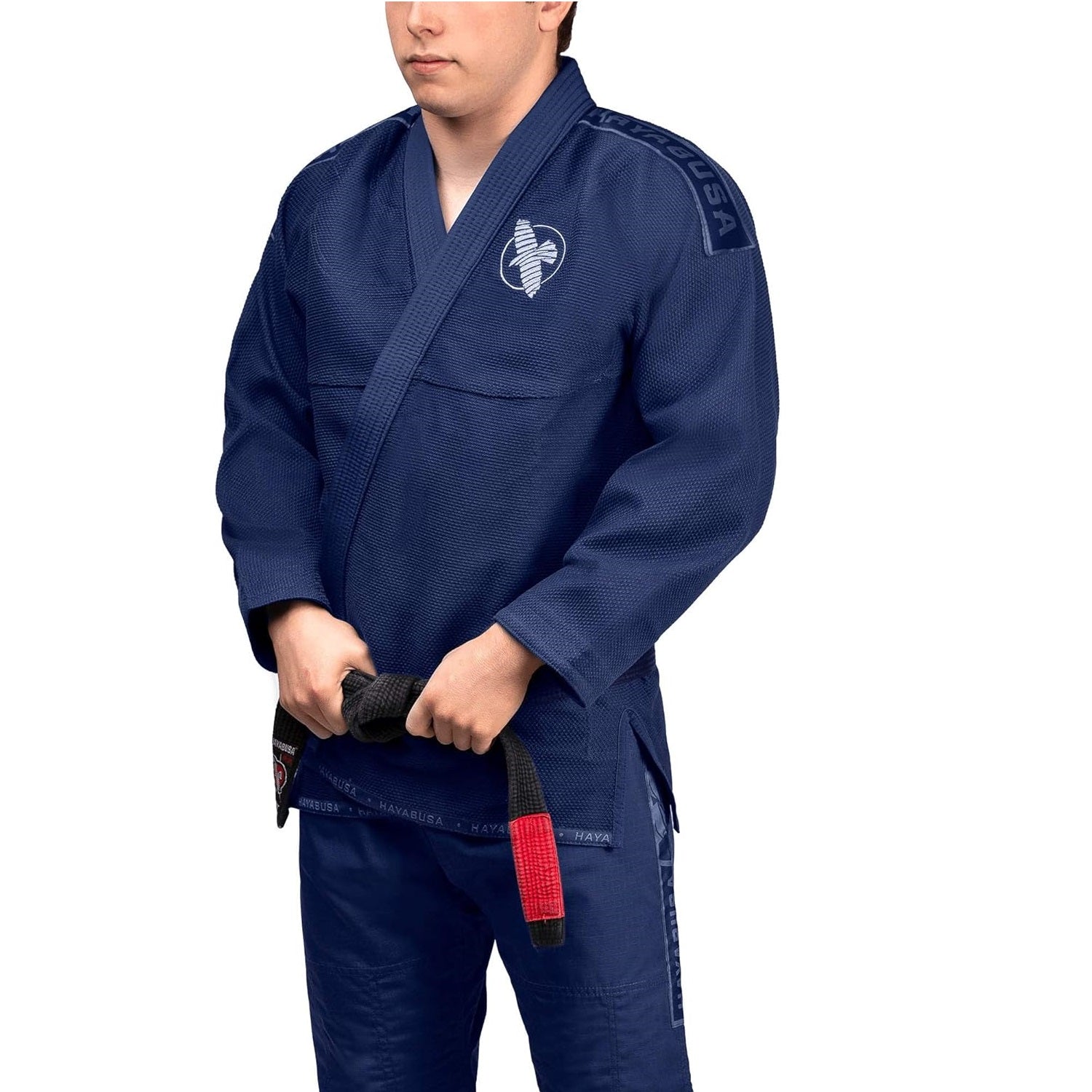 HAYABUSA LIGHTWEIGHT JIU JITSU GI NAVY FRONT SIDE