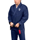 HAYABUSA LIGHTWEIGHT JIU JITSU GI NAVY FRONT SIDE