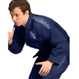 HAYABUSA LIGHTWEIGHT JIU JITSU GI NAVY RIGHT SIDE