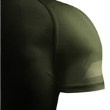 HAYABUSA MENS CORE SHORT SLEEVE RASHGUARD GREEN RIGHT SIDE
