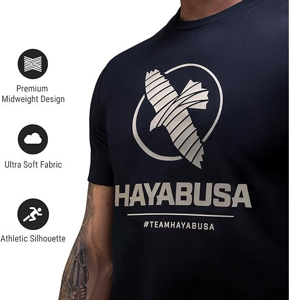HAYABUSA MENS VIP T-SHIRT MIDNIGHT LEFT SIDE