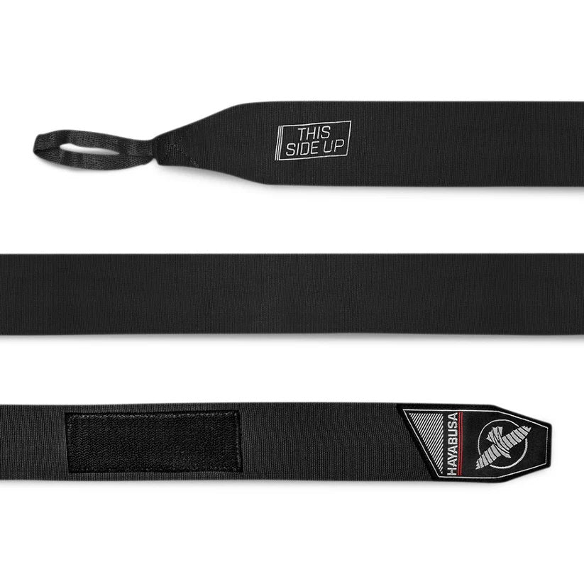 HAYABUSA PERFECT STRETCH HAND WRAPS BLACK RIGHT SIDE