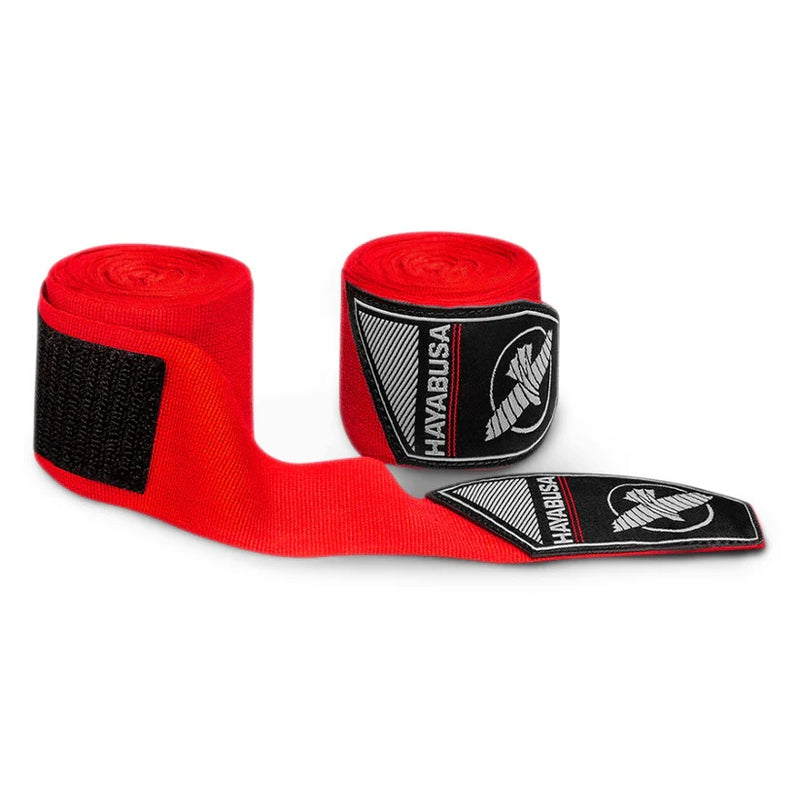 HAYABUSA PERFECT STRETCH YOUTH HAND WRAPS RED RIGHT SIDE