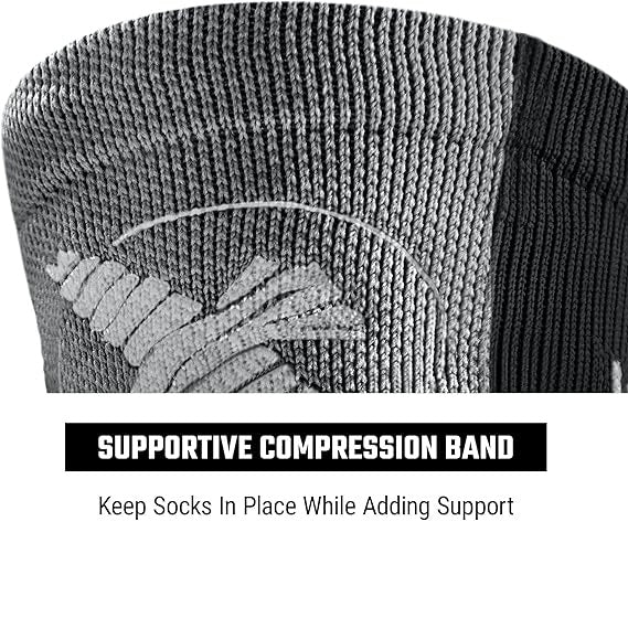 HAYABUSA PRO BOXING SOCKS BLACK GREY LEFT SIDE