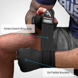 HAYABUSA QUICK GEL HAND WRAPS BLACK LEFT SIDE