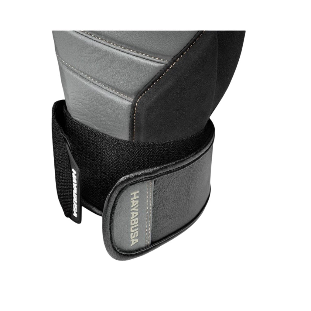 HAYABUSA T3 BOXING GLOVES CHARCOAL BLACK LEFT SIDE