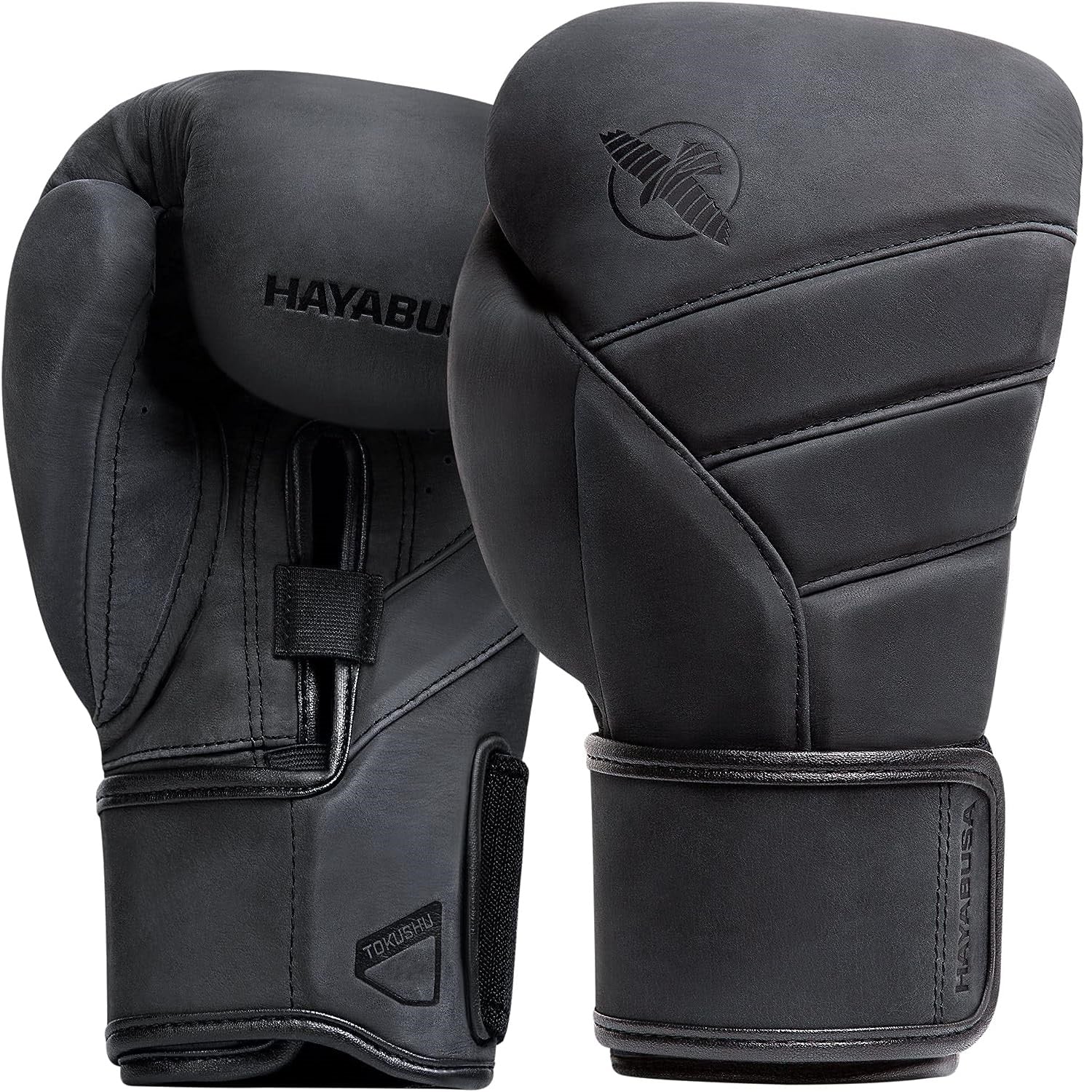 HAYABUSA T3 LX BOXING GLOVES OBSIDIAN FRONT SIDE