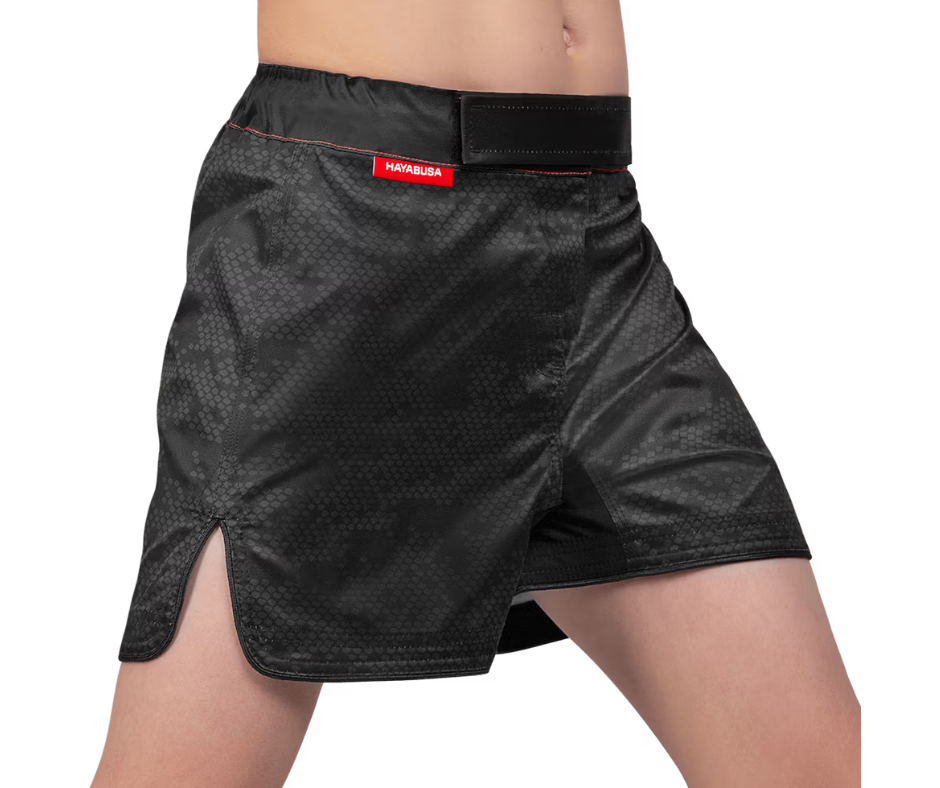 Hayabusa Hexagon Youth MMA Fight Shorts – Black