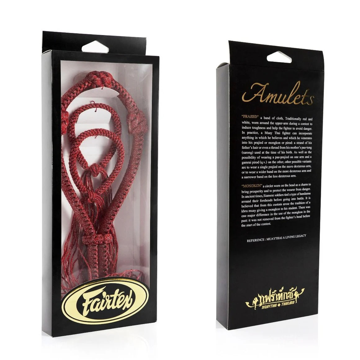MK6 FAIRTEX MONGKOL AND ARMBAND RED FRONT SIDE