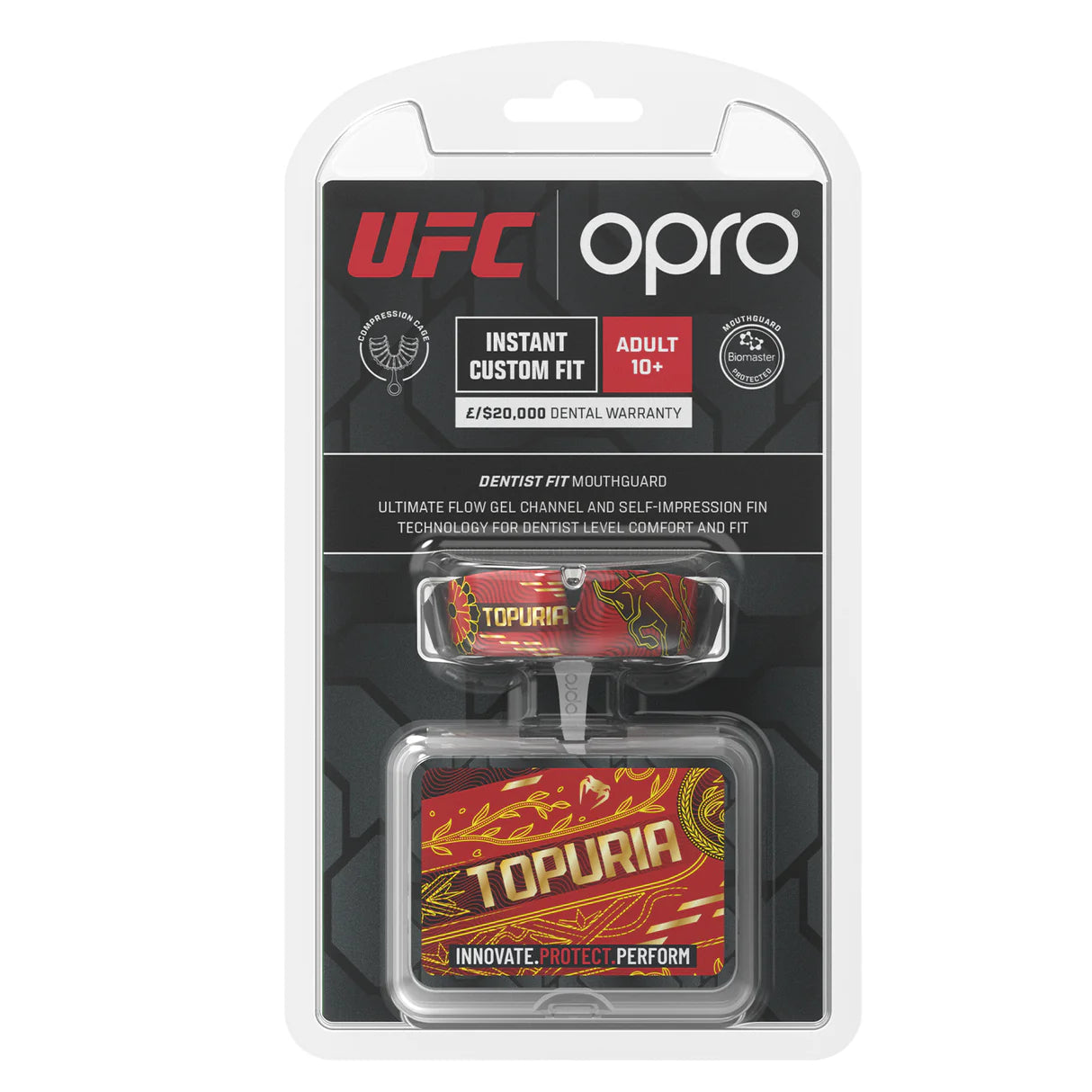 OPRO Instant Custom Fit UFC Mouthguard – Ilia Topuria “El Matador” Edition