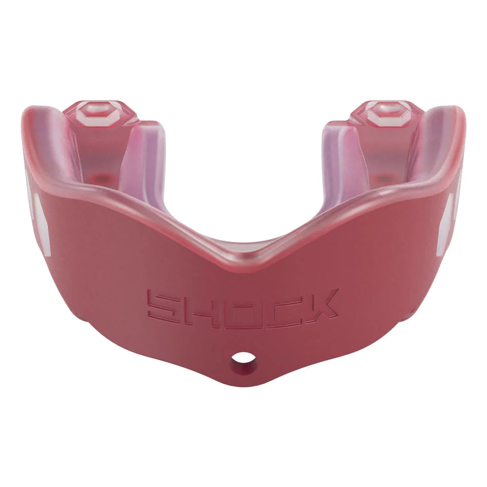 SHOCK DOCTOR GEL MAX CONVERTIBLE STRAP MAROON ADULT FRONT SIDE