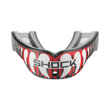 SHOCK DOCTOR GEL MAX POWER PRINT MOUTHGUARD RED DRIP FANG ADULT FRONT SIDE