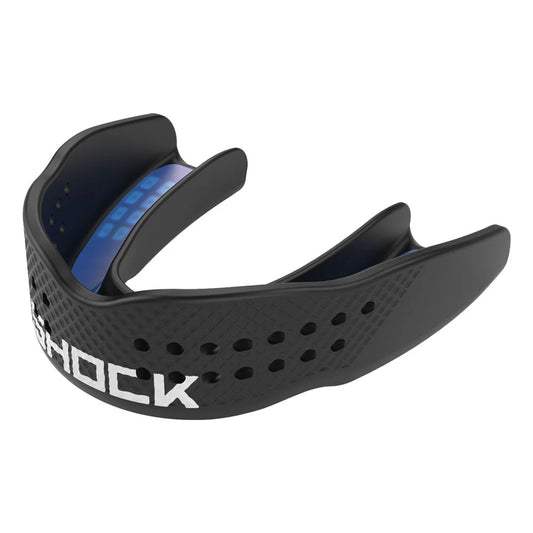 SHOCK DOCTOR TRASH TALKER MOUTHGUARD BLACK ADULT LEFT SIDE