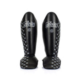 SP5 COMPETITION SHIN PADS BLACK FRONT SIDE