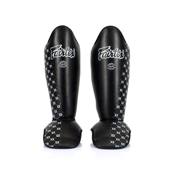 SP5 COMPETITION SHIN PADS BLACK FRONT SIDE