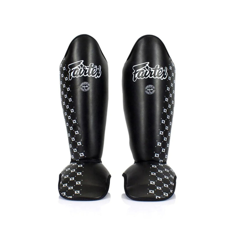 SP5 COMPETITION SHIN PADS BLACK FRONT SIDE