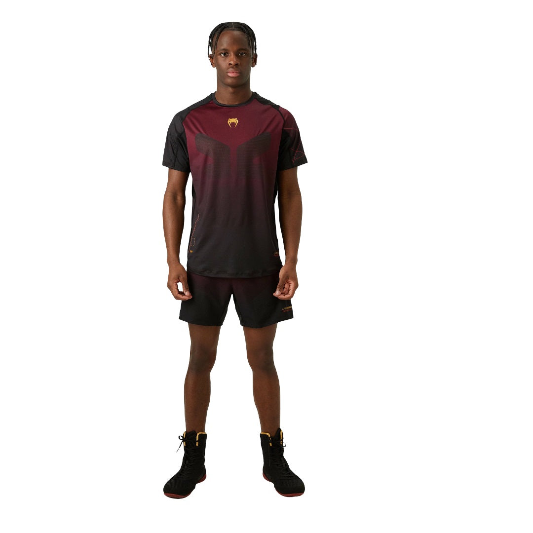 TACTICAL XT DRY TECH BLACK BURGUNDY GOLD FRONT SIDE