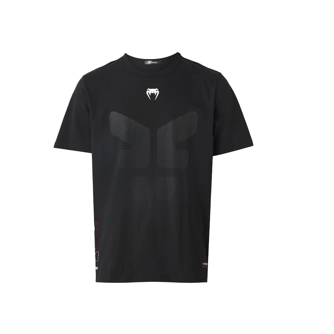 TACTICAL XT T-SHIRT BLACK FIRE RED LEFT SIDE