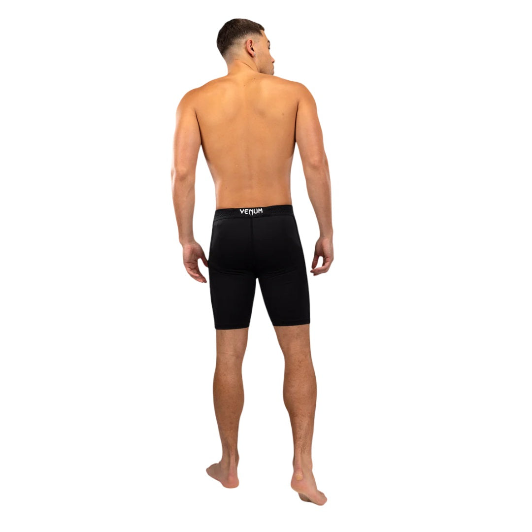 TACTICAL XT VALE TUDO SHORTS BLACK FIRE RED BACK SIDE