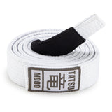 TATSU BJJ BELT KIDS ACADEMY WHITE FRONT SIDE