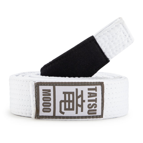 TATSU BJJ BELT KIDS ACADEMY WHITE LEFT SIDE