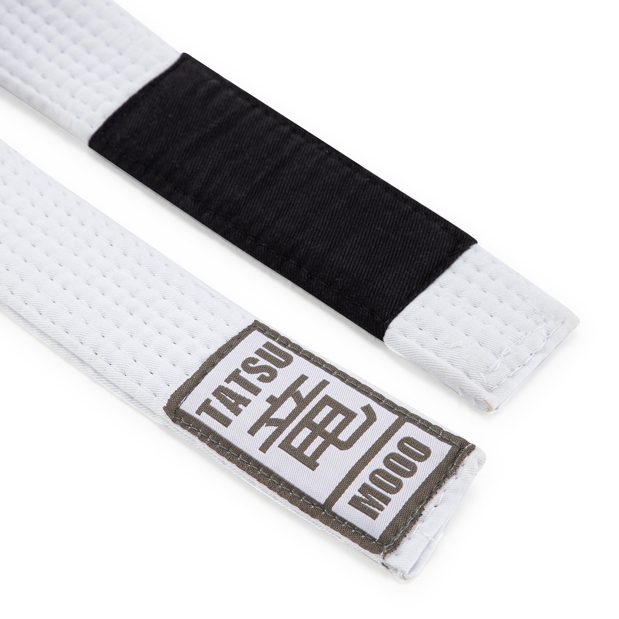 TATSU BJJ BELT KIDS ACADEMY WHITE BACK SIDE