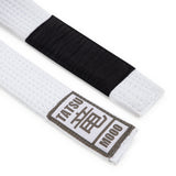 TATSU BJJ BELT KIDS ACADEMY WHITE BACK SIDE