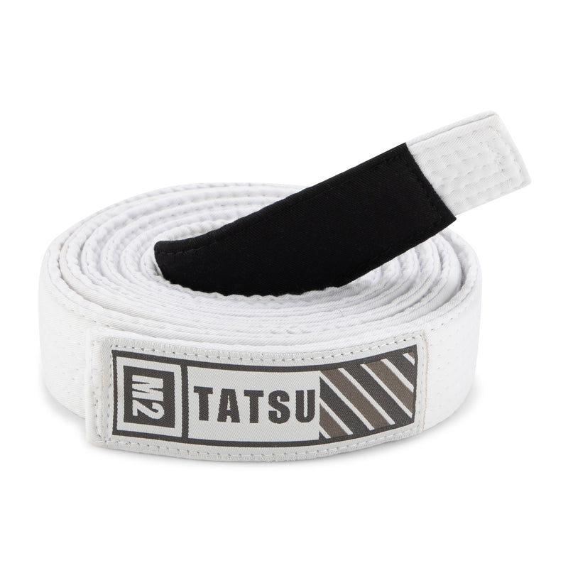 TATSU LEVE BJJ BELT WHITE FRONT SIDE