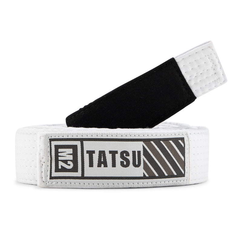 TATSU LEVE BJJ BELT WHITE RIGHT SIDE