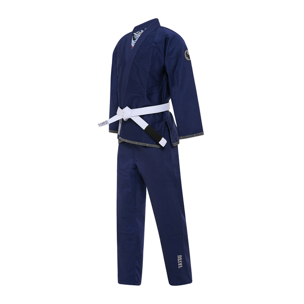 TATSU LEVE BJJ GI NAVY LEFT SIDE