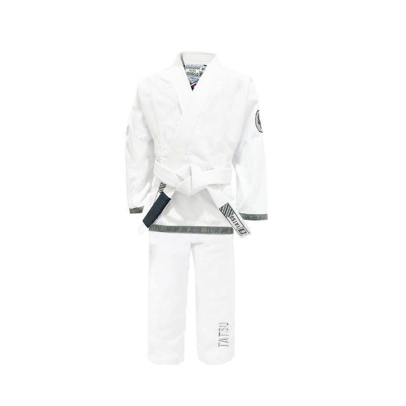 TATSU LEVE BJJ GI WHITE FRONT SIDE