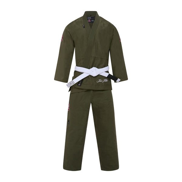TATSU RONIN BJJ GI KHAKHI GREEN FRONT SIDE